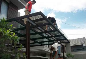Tips cara pemasangan atap kanopi kaca